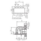 WEIDMULLER - Display a LED con connettori per circuito stampato SC 3.81 FLA 2.3/14.25