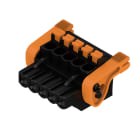 WEIDMULLER - Connettori per circuito stampato, 320V, 24A, Passo 5.00mm, 3.31mm², 5 poli, PUSH IN con attuatore, Box BLF 5.00HC/05/90LH SN BK BX.