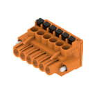WEIDMULLER - Connettori per circuito stampato, 320V, 24A, Passo 5.00mm, 3.31mm², 6 poli, PUSH IN con attuatore, BLF 5.00HC/06/90F SN OR BX.