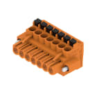 WEIDMULLER - Connettori per circuito stampato, 320V, 24A, Passo 5.00mm, 3.31mm², 7 poli, PUSH IN con attuatore, BLF 5.00HC/07/90F SN OR BX.