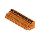 WEIDMULLER - Connettori per circuito stampato, 320V, 24A, Passo 5.00mm, 3.31mm², 14 poli, PUSH IN con attuatore, Box BLF 5.00HC/14/90F SN OR BX.