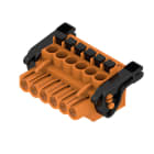 WEIDMULLER - Connettori per circuito stampato, 320V, 24A, Passo 5.00mm, 3.31mm², 6 poli, PUSH IN con attuatore, BLF 5.00HC/06/90LR SN OR BX. 1980910000