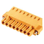 WEIDMULLER - Connettori per circuito stampato 320V 24A Passo 5.08mm 3.31mm² 20 poli PUSH IN con attuatore Box BLF 5.08HC/20/270F SN OR BX.