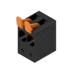 WEIDMULLER - Morsetto per circuito stampato, 690 V, 101 A, Passo in mm: 10.00, 25 mm², Numero di poli: 2, PUSH IN con leva, Collegamento a saldare THT, 90°, Box