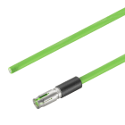 WEIDMULLER - Inserto dati con cavo Cat. 5e da 10m, connettori industriali per velocità 100 MBit/s HDC XX5E01 FOXXXXX-1000.
