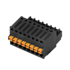 WEIDMULLER - Connettori per circuito stampato 320V 6A Passo 2.50mm 0.5mm² 12 poli PUSH IN attuatore Box BLF 2.50/12/180 SN BK BX.