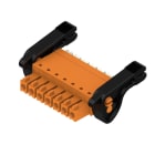 WEIDMULLER - Connettori per circuito stampato 160V 17.5A Passo 3.81mm 1.5mm² 7 poli PUSH IN attuatore Box BCF 3.81/07/180LR SN OR BX.