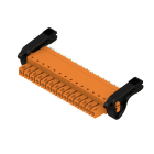 WEIDMULLER - Connettori per circuito stampato 160V 17.5A Passo 3.81mm 1.5mm² 14 poli PUSH IN attuatore Box BCF 3.81/14/180LR SN OR BX. 2442720000