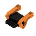 WEIDMULLER - Connettori per circuito stampato 160V 17.5A Passo 3.81mm 1.5mm² 4 poli PUSH IN attuatore Box BCF 3.81/04/180LR SN BK BX. 2442790000