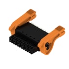 WEIDMULLER - Connettori per circuito stampato 160V 17.5A Passo 3.81mm 1.5mm² 6 poli PUSH IN attuatore Box BCF 3.81/06/180LR SN BK BX. 2442810000