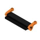 WEIDMULLER - Connettori per circuito stampato, 160V, 17.5A, Passo 3.81mm, 1.5mm², 16 poli, PUSH IN con attuatore, Box BCF 3.81/16/180LR SN BK BX. 2442880000