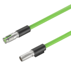 WEIDMULLER - Inserto dati con cavo Cat. 5e, 100 MBit/s, Lunghezza 3 m HDC XX5E01 MFSXXXX-0300.