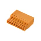WEIDMULLER - Connettori per circuito stampato 160V 17.5A Passo 3.50mm 1.5mm² 14 poli PUSH IN attuatore Box BLF 3.50/14/180 SN OR BX.