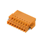 WEIDMULLER - Connettori per circuito stampato 160V 17.5A Passo 3.50mm 1.5mm² 14 poli PUSH IN attuatore Box BLF 3.50/14/180F SN OR BX.