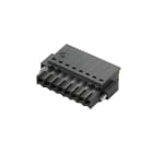 WEIDMULLER - Connettori per circuito stampato 160V 17.5A Passo 3.50mm 1.5mm² 6 poli PUSH IN attuatore Box BLF 3.50/06/180F SN BK BX.