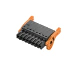 WEIDMULLER - Connettori per circuito stampato, 160V, 17.5A, Passo 3.50mm, 1.5mm², 9 poli, PUSH IN con attuatore, Box BLF 3.50/09/180LR SN BK BX.