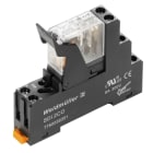 WEIDMULLER - Modulo a relè 48VDC con LED verde, diodo a corsa libera, 2 contatti di scambio (AgSnO), 250VAC 5A, collegamento a vite e tasto di prova disponibile. DRIKIT 48VDC 2CO LD.