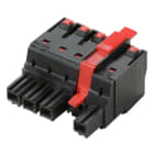 WEIDMULLER - Connettori per circuito stampato 1000V 76A Passo 10.16mm 16mm² 2 poli PUSH IN attuatore Box BUF 10.16IT/02/180MF2 AG BK BX.