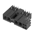 WEIDMULLER - Connettore ibrido 7.62 mm, 5 poli, Angolo di uscita 270° SV-SMT 7.62HP/05/270MF3 SC/4 2.6SN BX.