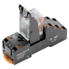 WEIDMULLER - Modulo a relè 230VAC con LED rosso, 2 Contatti di scambio (AgNi flash dorata), 250VAC 10A, PUSH IN, Tasto di prova: No DRMKITP 2CO LD.
