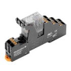 WEIDMULLER - Modulo a relè 24V DC LED verde Diodo a corsa libera 2 Contatto di scambio 250V AC 5A PUSH IN Tasto di prova disponibile No DRIKITP 24VDC 2CO LD.