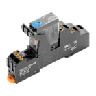 WEIDMULLER - Modulo a relè 24V DC LED verde Diodo a corsa libera 1 Contatto di scambio 250V AC 10A PUSH IN Tasto di prova disponibile Sì DRIKITP 24VDC 1CO LD/PB.