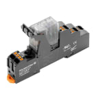 WEIDMULLER - Modulo a relè 24V DC LED verde Diodo a corsa libera 1 Contatto di scambio 250V AC 10A PUSH IN Tasto di prova disponibile No DRIKITP 24VDC 1CO LD.