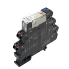 WEIDMULLER - Modulo relè 24VDC LED verde Diodo corsa libera Protezione inversione polarità 2 Contatto scambio AgNi bagnato oro TRP 24VDC 2CO AU.