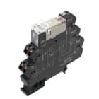 WEIDMULLER - Modulo a relè TRP 48VUC con LED verde, raddrizzatore e 2 contatti di scambio (AgNi, bagnato in oro), 250V AC, 8A, PUSH IN e tasto di prova disponibile.