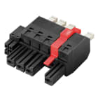 WEIDMULLER - Connettore 7.62 mm BVFL 7.62HP/03/180MF2 BCF/06R SN BK BX