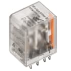 WEIDMULLER - Minirelè industriale 220V DC No 4 Contatto di scambio (AgNi flash dorata) 250V AC 5A Tasto di prova disponibile DRM570220.