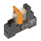 WEIDMULLER - Modulo a relè 24V DC LED verde Diodo a corsa libera 2 Contatto di scambio 250V AC 8A Collegamento a vite Tasto di prova disponibile RCIKIT 24VDC 2CO LD