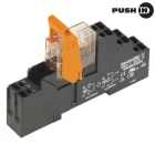 WEIDMULLER - Modulo a relè 230VAC LED rosso 1 Contatto di scambio 250VAC 16A PUSH IN Tasto di prova No RCIKITP 230VAC 1CO LD.