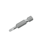 WEIDMULLER - Punta viti testa taglio E 6,3 DIN 3126 con perni spaccato bit E6.3 Z 0.8X4.0X39