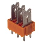 WEIDMULLER - Morsetto per circuito stampato, 320 V, 24 A, Passo in mm: 5.00, Numero di poli: 18, Collegamento a spina piatta, Collegamento a saldare THT, 180°, Box