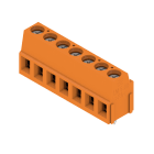 WEIDMULLER - Morsetto per circuito stampato, 320 V, 17.5 A, Passo in mm: 5.08, 2.5 mm², Numero di poli: 7, Collegamento a vite, Collegamento a saldare THT, 90°, Bo