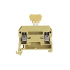 WEIDMULLER - Morsetto sezionatore di prova, Collegamento a vite, beige/giallo, 4 mm², 10 A, 250 V, Numero di collegamenti: 2, Numero di piani: 1, TS 35, V-2, PA SAKRD/35.