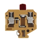 WEIDMULLER - Morsetto componibile portafusibile giallo medio 10 mm² 10 A 500 V TS 32 V-0, collegamento a vite, 2 collegamenti, 1 piano, SAKS 3 GZ/6.3X32.