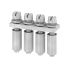WEIDMULLER - Morsetto di collegamento trasversale grigio, 24 A, 4 poli, passo 5.00 mm, non isolato, larghezza 24.8 mm, Q 4 SAKD2.5N.