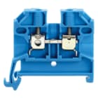 WEIDMULLER - Morsettiera passante a vite blu 2.5 mm² 24 A 800 V, 2 collegamenti, 1 piano, TS 35, V-2, PA 66, 100 °C SAK 2.5/35 BL.
