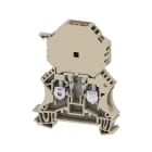 WEIDMULLER - Morsetto componibile portafusibile beige scuro 6 mm² 10 A 70 V TS 35 V-0 WSI 6/2/LD 30-70V DC/AC.