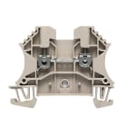 WEIDMULLER - Morsettiera passante WDU 2.5, collegamento a vite, beige scuro, 2.5 mm², 24 A, 800 V, 2 collegamenti, 1 piano, TS 35, V-0, Wemid, 130 °C.