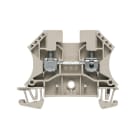 WEIDMULLER - Morsettiera passante WDU 4, collegamento a vite, beige scuro, 4 mm², 32 A, 800 V, 2 collegamenti, 1 piano, TS 35, V-0, Wemid, 130 °C.
