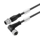 WEIDMULLER - Cavi sensore-attuatore preconfezionati, Linea di collegamento M12 / M12, 3 poli, Lunghezza del cavo 3 m, maschio diritto - femmina, SAIL-M12GM12W-3-3.0T.