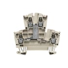 WEIDMULLER - Morsetto componibile a più piani, collegamento a vite, beige scuro, 2.5 mm², 400 V, numero di collegamenti: 4, numero di piani: 2, TS 35, V-0, Wemid WDK 2.5V.
