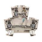 WEIDMULLER - Morsettiera portacomponenti collegamento a vite beige scuro 2.5 mm² 24V numero di collegamenti 3 numero di piani 2 TS 35 V-0 Wemid WDK 2.5 LD RT 24VDC +-
