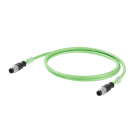 WEIDMULLER - Cavo PROFINET preconfezionato, Codificato D M12 - pin diritto IP67, Numero di poli: 4, Lunghezza: 2 m IE-C5DD4UG0020MCSMCS-E.