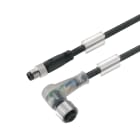 WEIDMULLER - Cavi sensore-attuatore preconfezionati, Linea di collegamento M8/M12, 3 poli, Lunghezza cavo 1.5m, maschio diritto-femmina, SAIL-M8GM12W-3L1.5U.