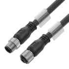 WEIDMULLER - Cavi sensore-attuatore preconfezionati, Linea di collegamento M12/M12, 3 poli, Lunghezza cavo 3m, maschio diritto - femmina SAIL-M12GM12G-3S3.0U.