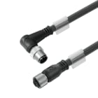 WEIDMULLER - Cavi sensore-attuatore preconfezionati, Linea di collegamento M12 / M12, 4 poli, Lunghezza cavo 3m maschio angolato femmina SAIL-M12WM12G-4S3.0U.